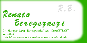 renato beregszaszi business card